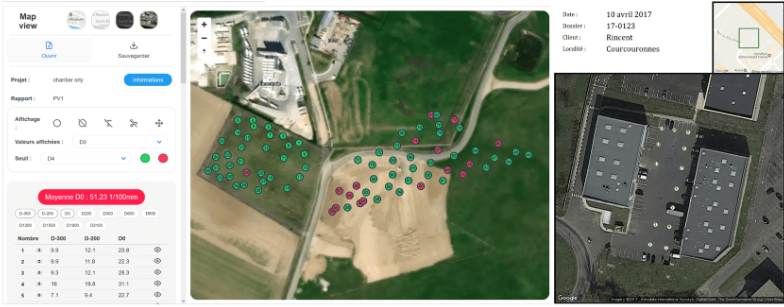 Logiciel d’exportation et exemple de sortie cartographique